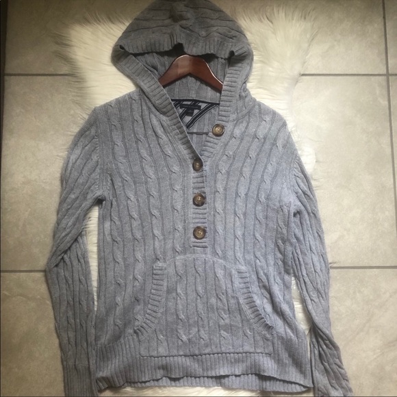Tommy Hilfiger Sweaters - Tommy Hilfiger ~ hooded sweater. Size M
